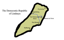 Location of The Democratic-Republic of Lindsaya